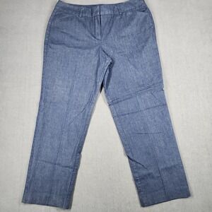 Larry Levine Pants Womens Size 12 Dark Blue Straight